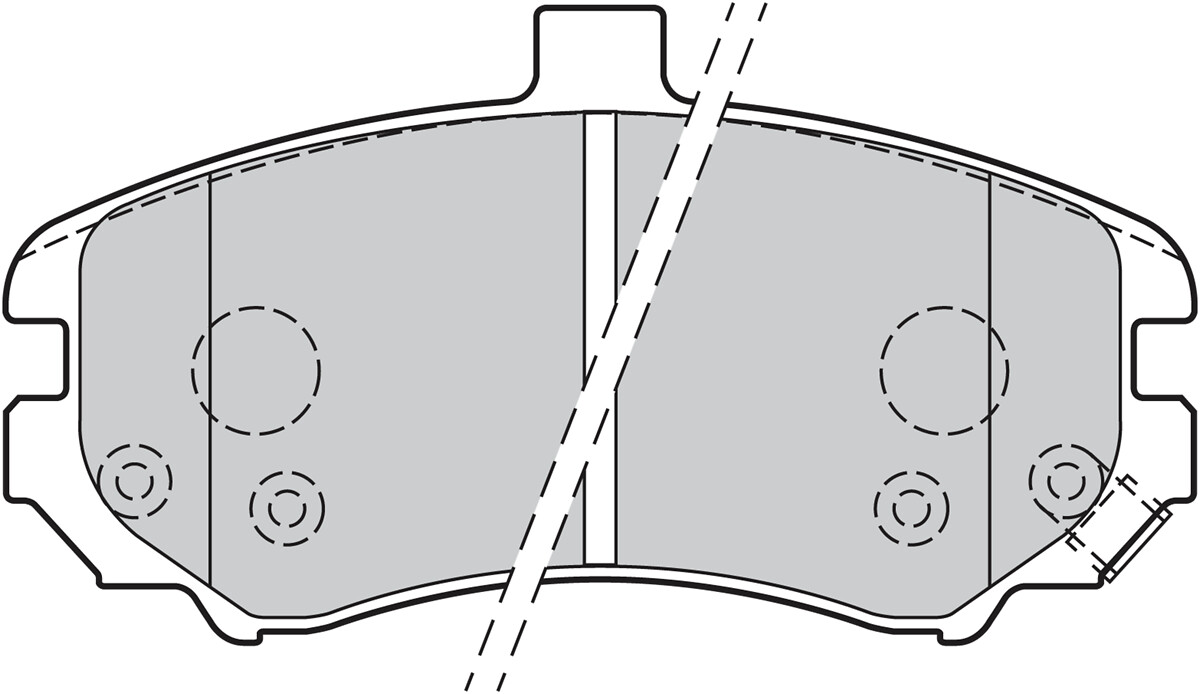 Jeu de 4 plaquettes de frein VALEO ref. 301739